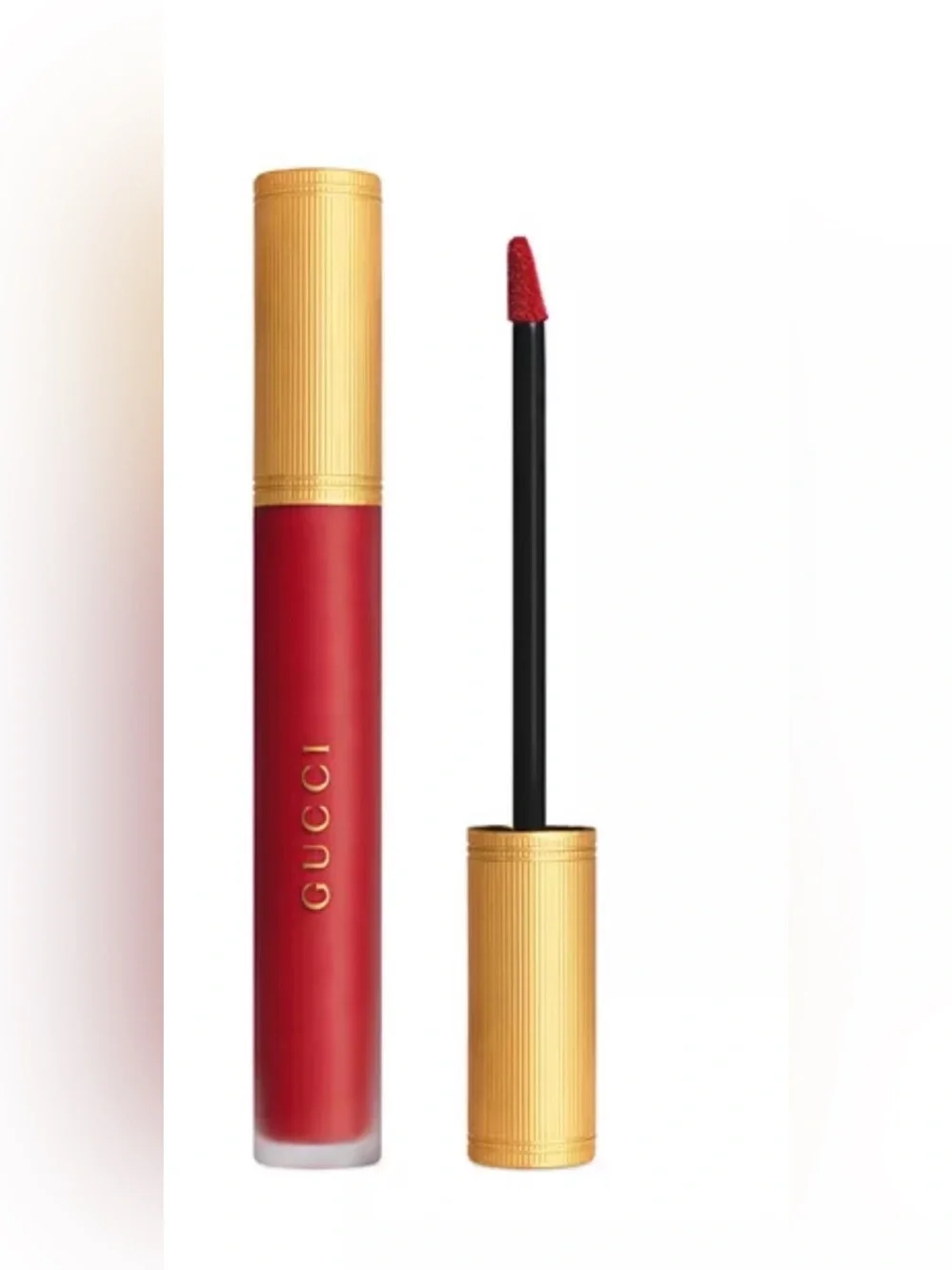 NEW! Gucci Rouge à Lèvres Transfer Proof Matte Liquid Lipstick in Goldie Red 25